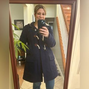 Boden navy blue wool coat; size 12